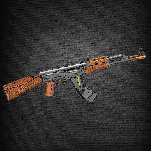 Strzelający Karabin AK47 z Klocków - Proporcje 1:1